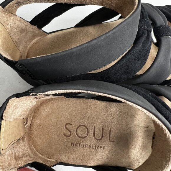 Naturalizer Womens Bohemia Faux Leather Strappy Strappy Sandals Size 6 - Picture 5 of 7